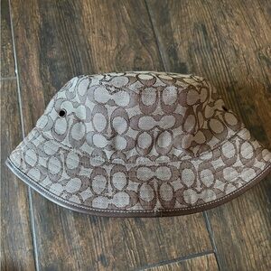 Coach Signature Chocolate Brown Bucket Hat
